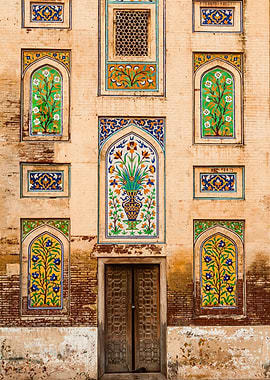 Wazir Khan Mosque Wall Detail