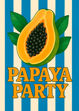 Papaya Party Illustration