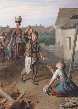 Children Building, Painting