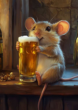 Mouse with Beer
