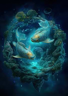 Celestial Pisces Zodiac Sign