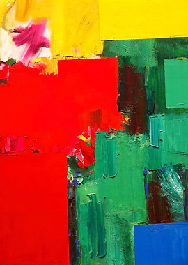 Abstract Color Block Painting