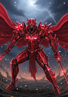 Red Crystal Knight with Swords