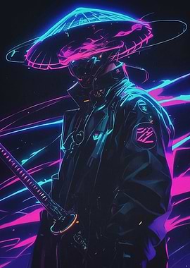 Cyberpunk Samurai Neon