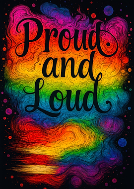 Proud and Loud Rainbow Art