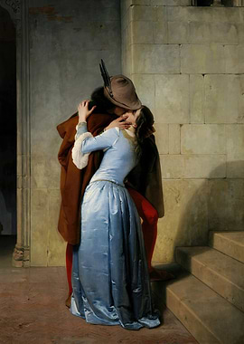 Romantic Kiss Painting