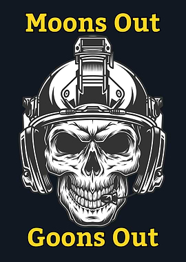 Moons Out Goons Out Skull