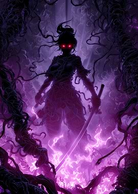 A shadowy Dark Warrior