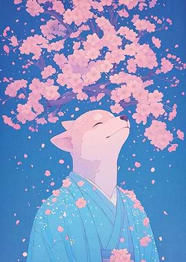 Shiba Kimono Cherry Blossoms