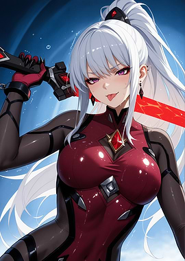 Anime Girl with Sword