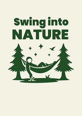 Swing into Nature Hammock Illustration