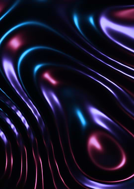 Abstract Iridescent Wavy Texture