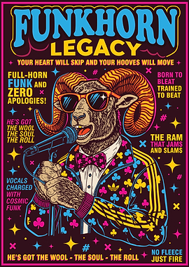 Funkhorn Legacy Ram Music Poster