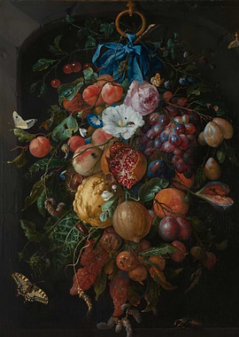 Still Life with Fruit and Flowers