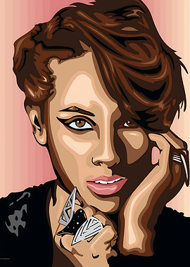 Alicia keys portrait