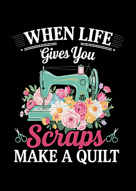 Sewing Machine Quilt Scraps