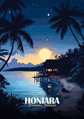 Honiara, Solomon Islands Tropical Night