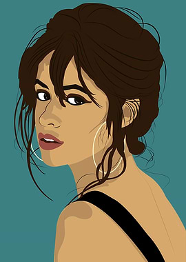 Camila Cabello Portrait Illustration