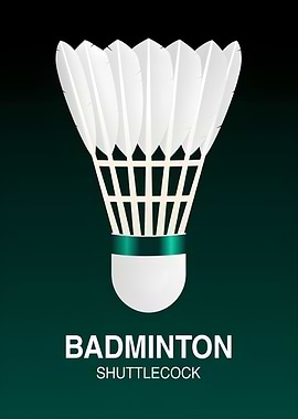 Badminton Shuttlecock Illustration