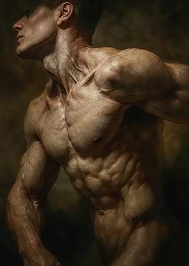 Muscular Man Portrait