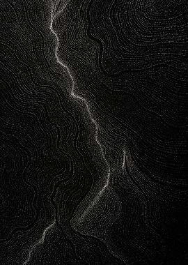 Abstract Black and White Wavy Lines