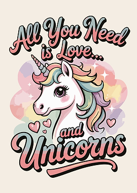Love and Unicorns Illustration
