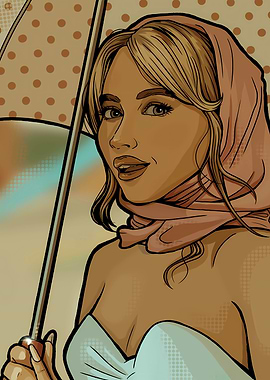 Sabrina carpenter Pop Art Illustration