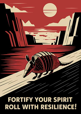 Armadillo Resilience Poster