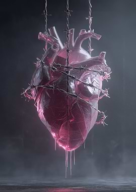 Heart Wrapped in Barbed Wire