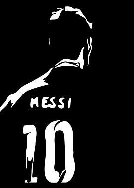 Lionel Messi Silhouette Art