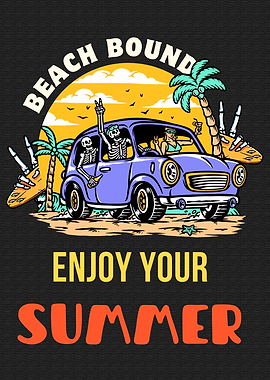 Beach Bound Summer Trip Quote