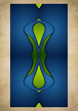 Abstract Blue and Green Pattern