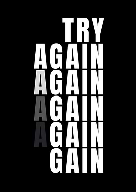 Try Again Motivational