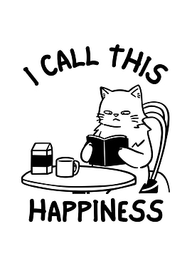 Cat Reading: I Call This Happiness