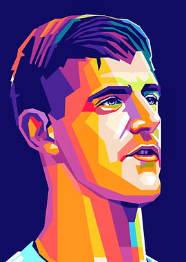 Colorful Portrait of Courtois