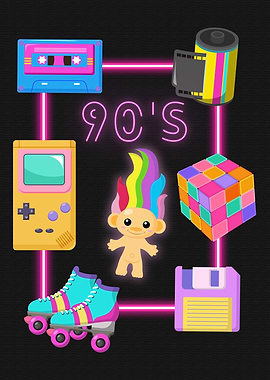 90s Nostalgia with Retro Icons