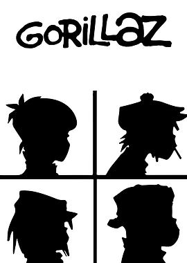 Gorillaz Band Portrait