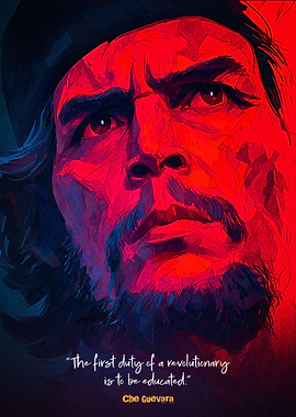 Che Guevara Portrait with Quote