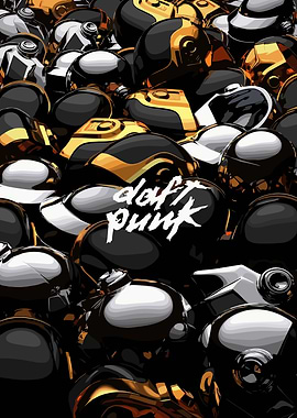 Daft Punk Helmets Pile