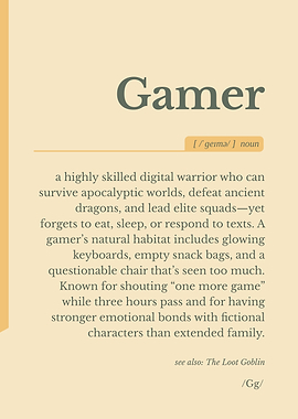 Gamer Definition