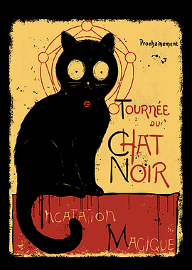 Tournee du Chat Noir Vintage Poster