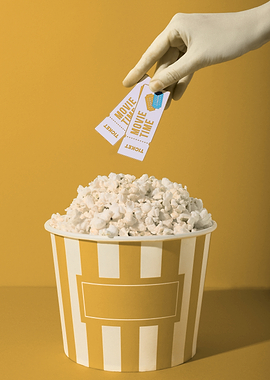 Movie Time: Popcorn and Tickets