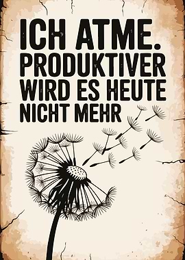 Ich Atme - Funny German Quote