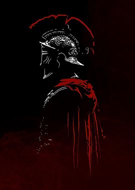 Spartan Warrior Silhouette