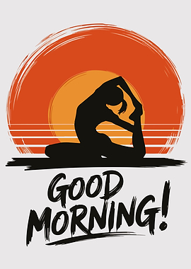 Good Morning Yoga Silhouette