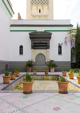 Courtyard of the Great Mosque of Paris