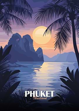 Phuket Thailand Tropical Island Sunset