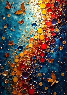 Abstract Butterflies and Colorful Spheres
