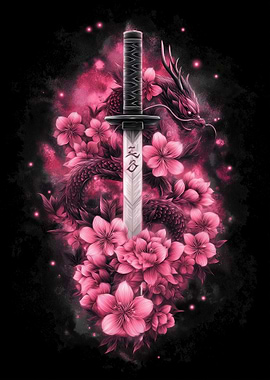Pink Dragon Katana