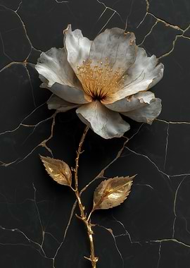 Elegant Golden Flower